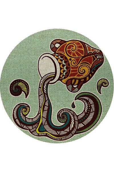 Egebella Astrology - Zodiac Sign Themed American Service - Decorative Stamp - Bucket Sign