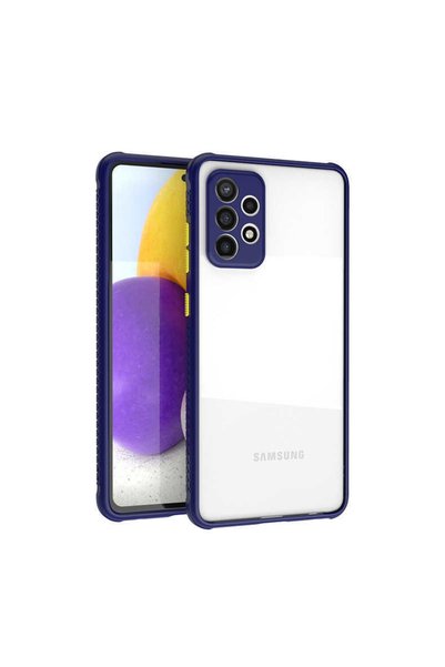 ZM STORE جراب Samsung Galaxy A72 شفاف وشفاف مع زاوية وحماية للكاميرا في الخلف