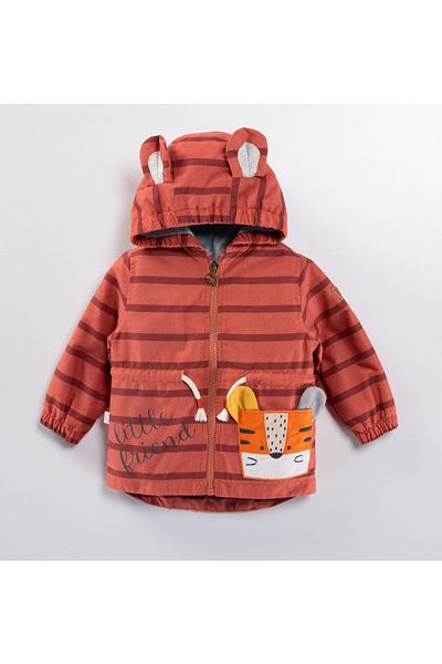 Midimod Gold 9-24 Months Striped Seasonal Lined Boys' Raincoat