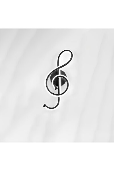 LIGHTMORE Dekoratif Sol Anahtarı Duvar Lambası Led Aplik, Siyah, 6500k Beyaz ...