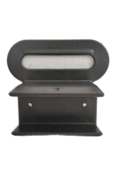 The Zey Gen Mâner de bază Suport de pat Suport de bază Mâner din plastic Suport de bază - Culoare neagră - 40 mm 2 buc