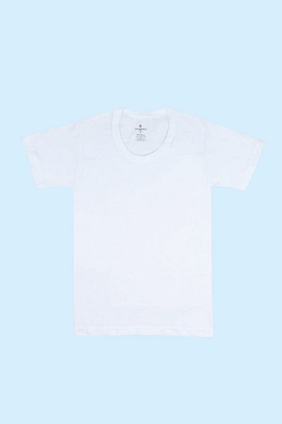 Ceylanoğlu Set of 6 White Ribbed Boys' Undershirts