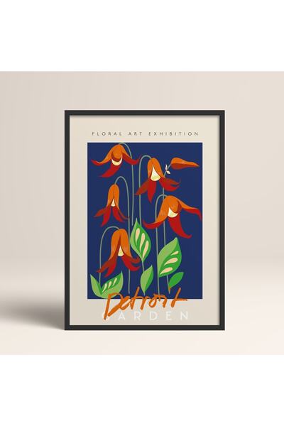 HOMEPACK Tablou cu rama din lemn negru Poster cu rama Decor artistic modern d...