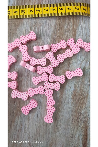 Sandıktan Hobi Ahşap Papyon Boncuk