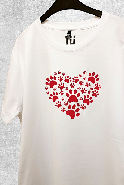 TÜşört Μπλουζάκι δώρο για την ημέρα του Αγίου Βαλεντίνου Paw Heart