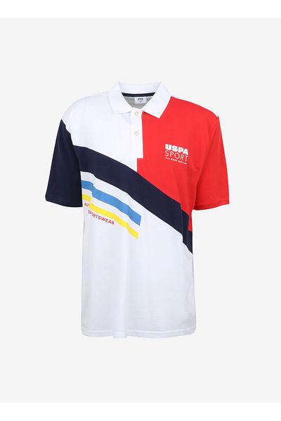 U.S. Polo Assn. Red Men's Polo T-shirt T-gull