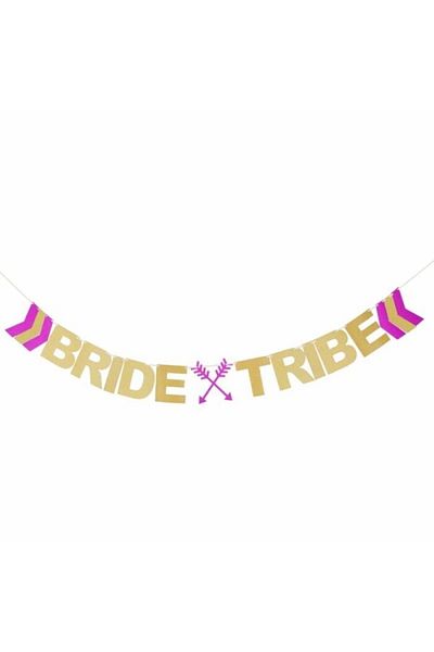 kidspartim Ασημένιο πανό Bride Tribe