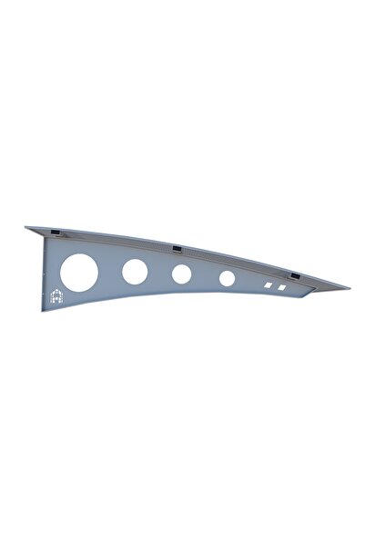 Albayrak Yapı İnşaat Modern Kapı Üstü Metal Taşıyıcılı Pratik Sundurma - Gri 9006 (150 Cm X 100 Cm)