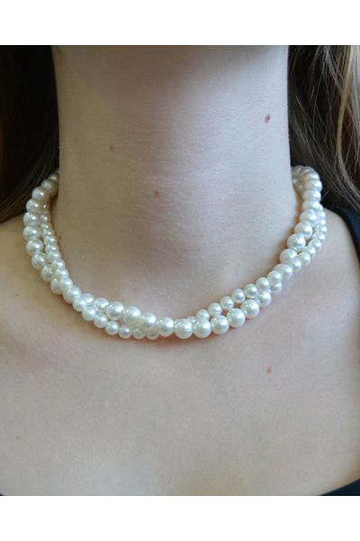 M Miel Women's Pearl Choker