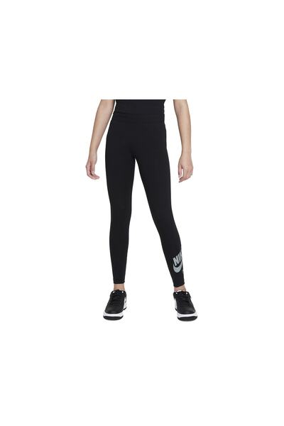 Nike G Nsw Air Favorites Lggng Çocuk Siyah Günlük Stil Tayt Dr8537 010