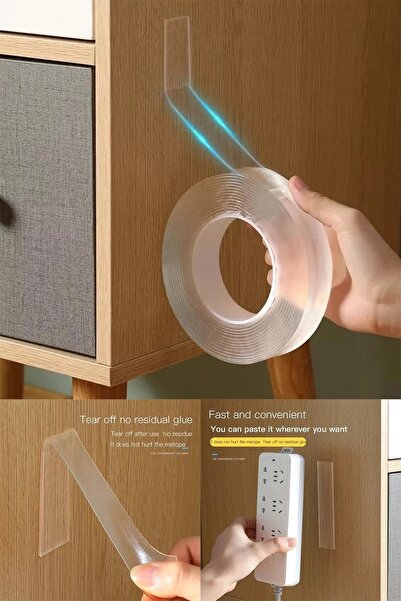 Sihirlicin Bandă multifuncțională de înaltă rezistență cu două fețe Bandă Nan...