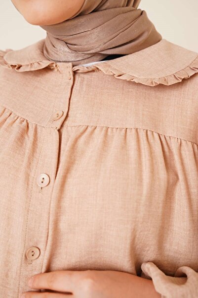 VOLT CLOTHİNG Dámská hidžábová košile s límečkem