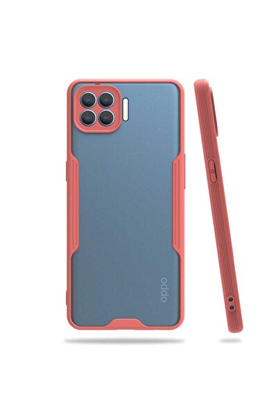 ZM STORE Oppo Reno 4 Lite Kılıf Kamera Korumalı Arkası Buzlu Şeffaf Parfe Kapak
