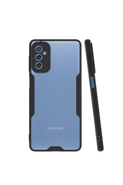 ZM STORE Samsung Galaxy M52 Kılıf Kamera Korumalı Arkası Buzlu Şeffaf Parfe K...