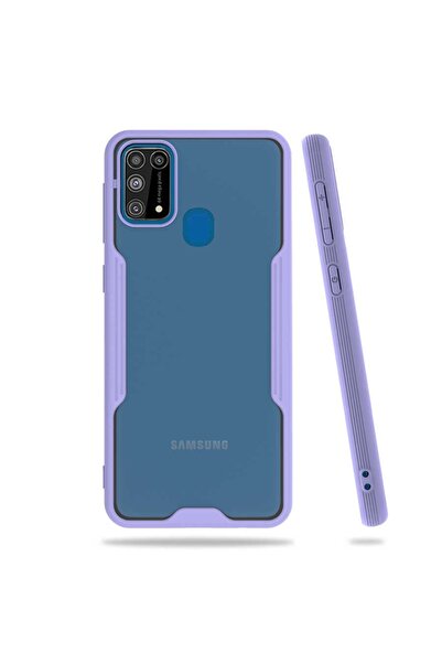 ZM STORE Samsung Galaxy M31 Kılıf Kamera Korumalı Arkası Buzlu Şeffaf Parfe K...