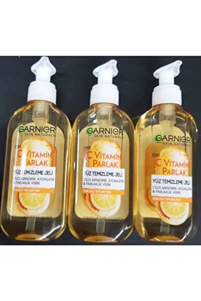 Garnier C Vitamini Parlak Yüz Temizleme Jeli 200 Ml*3 Adet