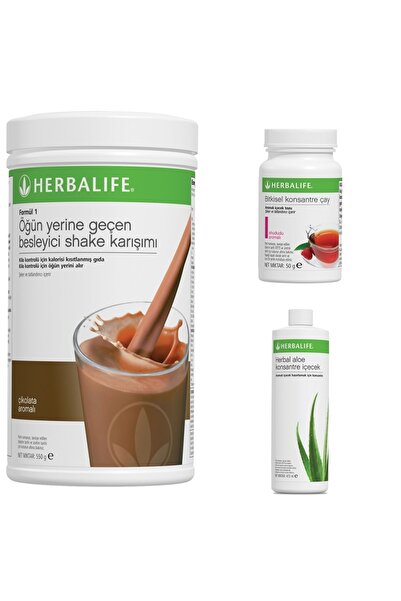 Herbalife Başlangıç Paketi(çikolata Aromalı Shake+ahududu Aromalı Çay +aloeve...