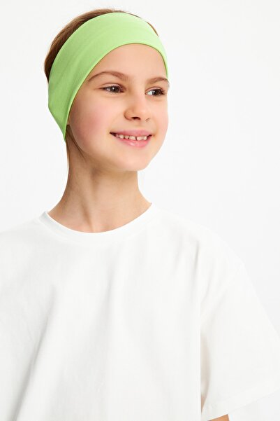 Babygiz Tricou pieptănat pentru fete, 100% bumbac, set de 2 bandane - Sport c...