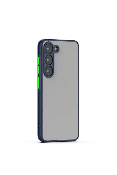 Samsung Galaxy S23 Compatible Color Edge Matte Silicone Case Navy Blue