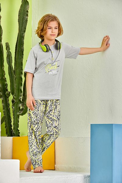 Trendifoni 278 Boy's Cotton Pajama Set