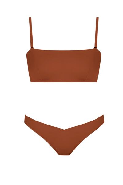 Beach&Beyond Kadın Kahverengi V Kesim Bikini Altı
