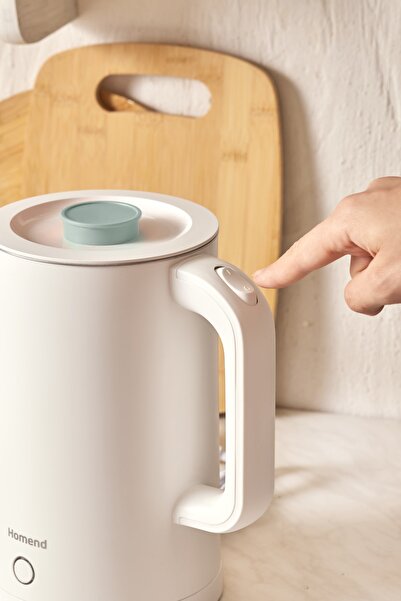 HOMEND Heatrow Cooltouch 1618h Paslanmaz Çelik El Yakmaz Gövdeli Su Isıtıcısı Mavi