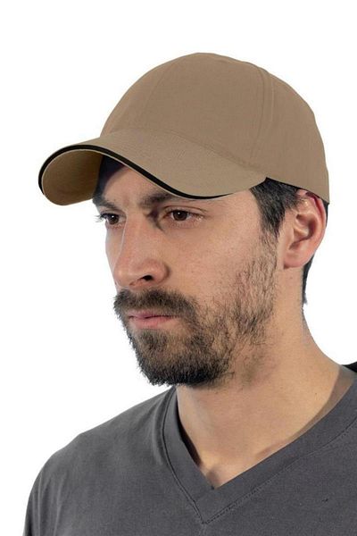 Şensel Beige-Black Sports Cap -110E357 Casual and Outdoor Hat