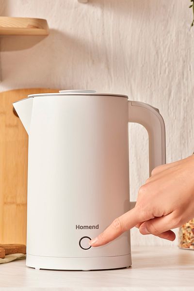 HOMEND Heathrow Cooltouch 1618h Stainless Steel Waterproof Kettle White
