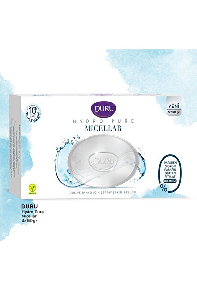 Duru Hydro Pure Micellar 3 Adet Sabun 450 gr