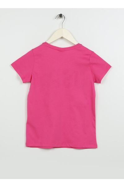 U.S. Polo Assn. Tricou pentru fetiță cu imprimeu fuchsia - Kean-ıy23