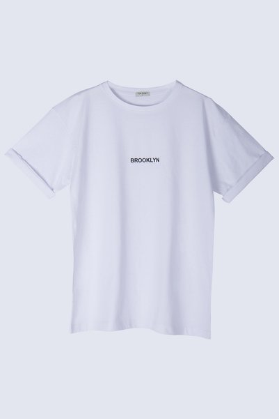 LEONE KOLEKSİYON Brooklyn Štampano Oversize kroj T-shirt