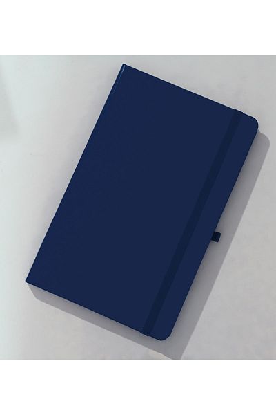 vegahediye v vega Navy Blue Colored Covered Elastic Lined Notebook, Notepad