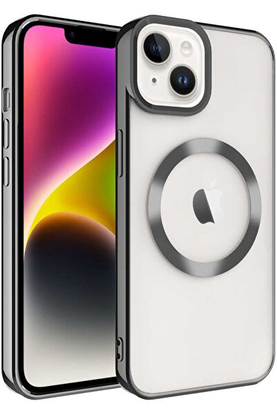 Case 4U Iphone 14 Kılıf Magsafe Wireless Şarj Destekli Kamera Korumalı Şeffaf...