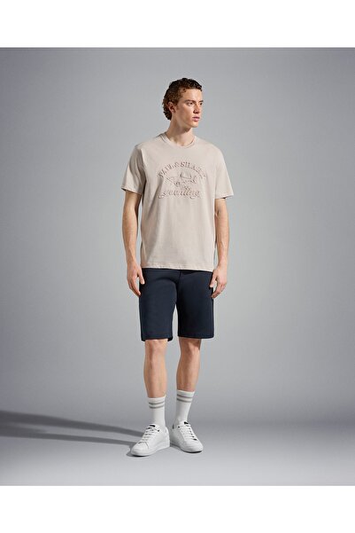 PAUL&SHARK Ανδρικό πλεκτό μπλουζάκι C.w. Βαμβάκι