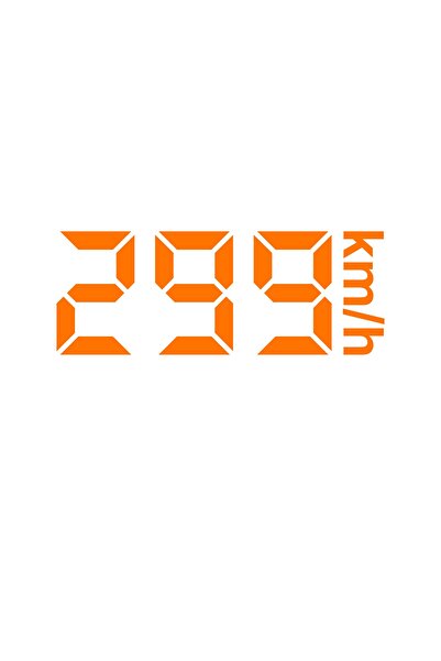 MegaSticker 299 كم/ساعة سيارة، دراجة نارية، خوذة، كمبيوتر محمول، ملصق زجاجي 1...