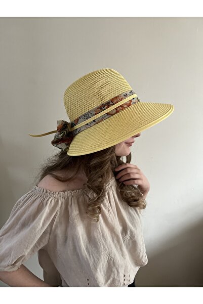 Allen Accessories Kurdelalı Yazlık Hasır Şapka