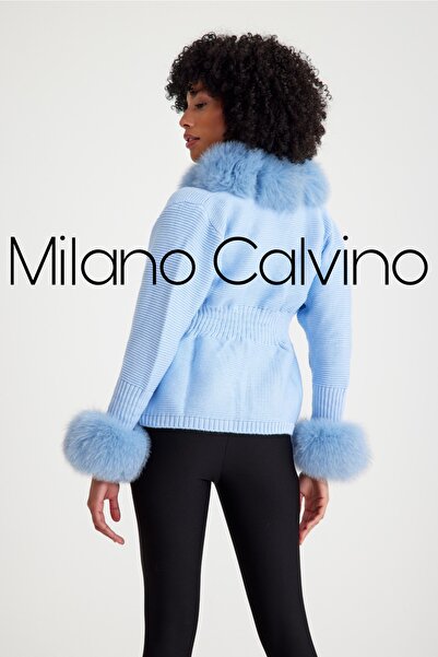 Milano Calvino Kürklü Triko Hırka
