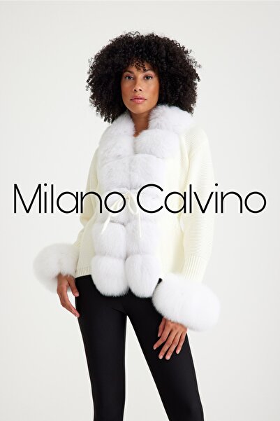 Milano Calvino Kürklü Triko Hırka