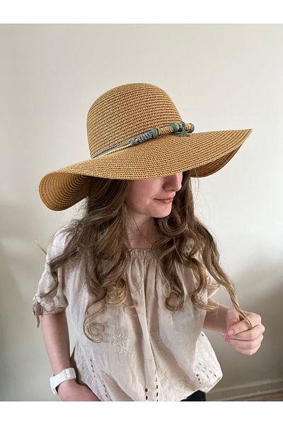 Allen Accessories Star Figured Summer Straw Hat