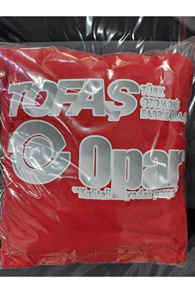 VEMAKS Kırmızı Tofaş Opar Logo Koltuk Kılıfı & Servıs Kılıfı