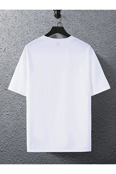 Machetta Βαμβακερό μπλουζάκι Unisex Oversize με στάμπα με αρκουδάκι τσέπης