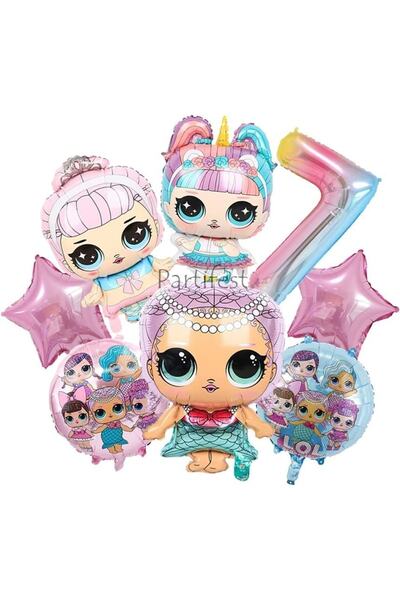 Parti Station Lol Surprise 7 Yaş Balon Seti Lol Bebek Balon Seti Lol Doğum Gü...
