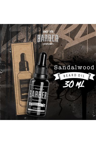 Barber Marmara 30 Ml Beard Care Oil - Sandalwood, Strengthening, Repairing