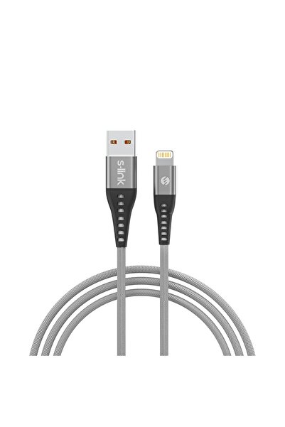 S-LINK Sl-stm60l 3a Fast Şarj Lightning Gri Data + Sarj Kablosu