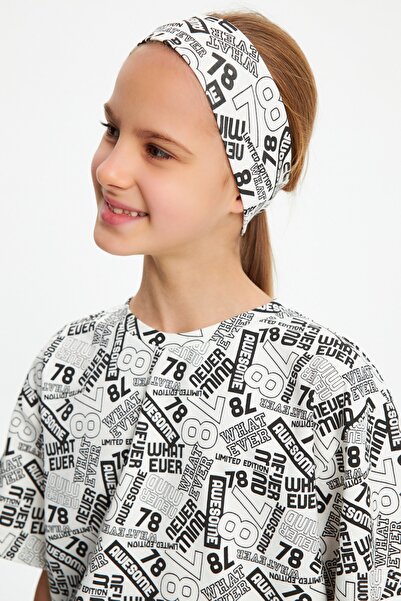 Babygiz Tricou pieptănat pentru fete, 100% bumbac, set de 2 bandane - Sport c...