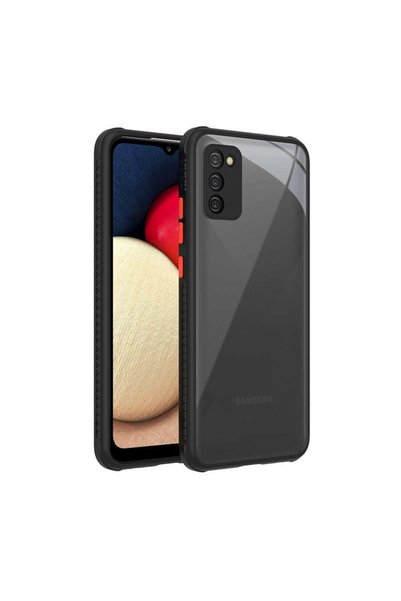 ZM STORE جراب Samsung Galaxy A02s شفاف وشفاف مع زاوية وحماية للكاميرا في الخلف