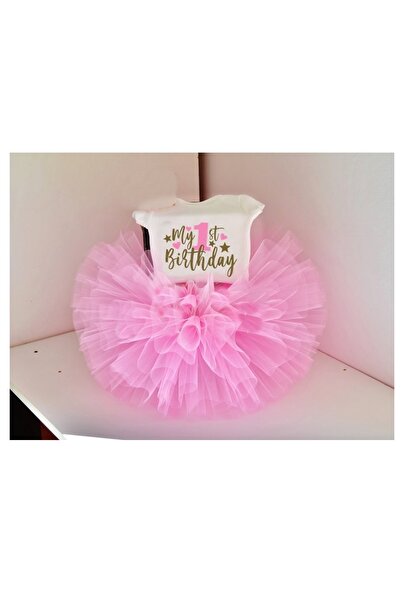 bba new trend تنورة توتو باللون الوردي لعمر 1-2 سنة، تنورة توتو للفتيات الصغي...