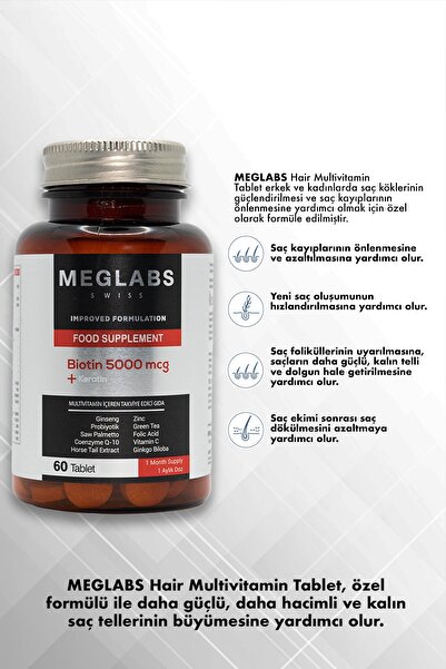 MEGLABS Hair Multı Vitamin - Saç Vitamini