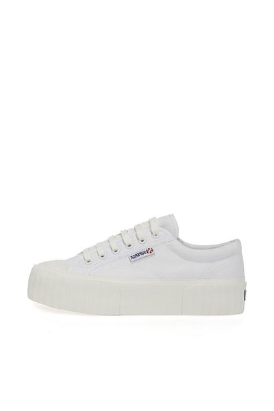 Superga Stripe Women's Platform Sneaker-white S5111sw 2631