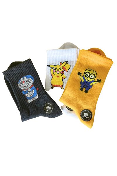 New Ted Socks 3 чифта безшевни тенис чорапи с герои